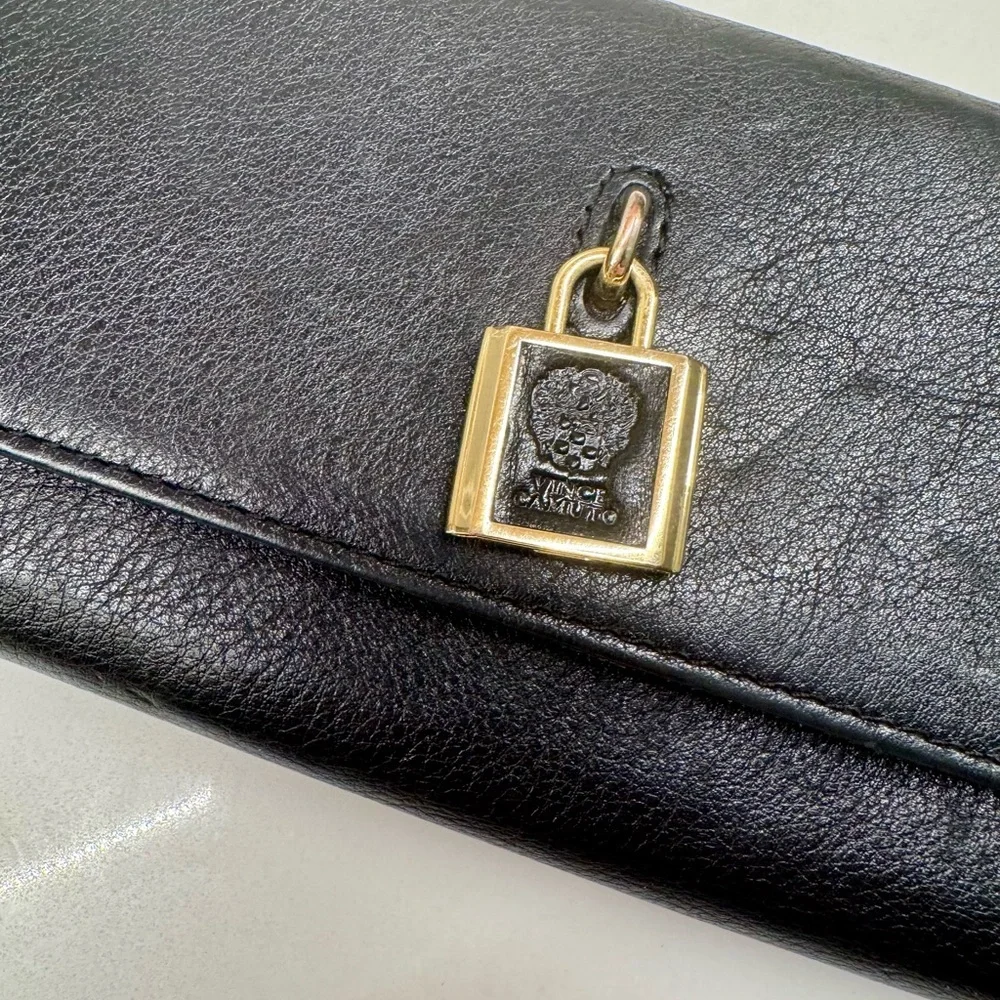 Vince Camuto Black Leather Wallet - Picture 2 of 6